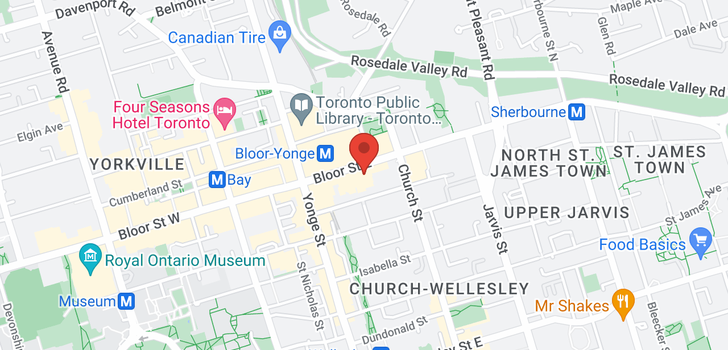 map of #1008 -85 BLOOR ST E